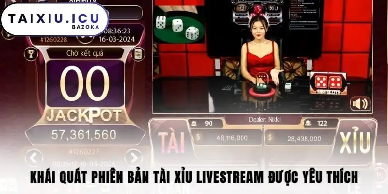 Khái quát phiên bản tài xỉu Livestream được yêu thích