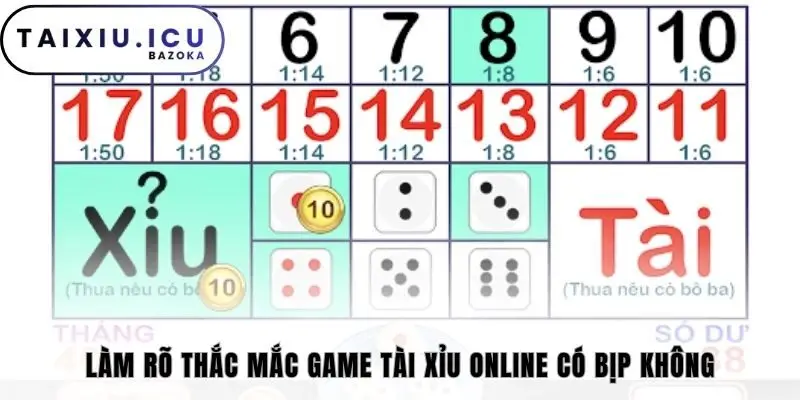 Làm rõ thắc mắc game tài xỉu online có bịp không