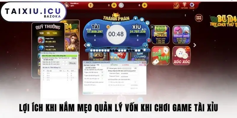 Lợi ích khi nắm mẹo quản lý vốn khi chơi game tài xỉu