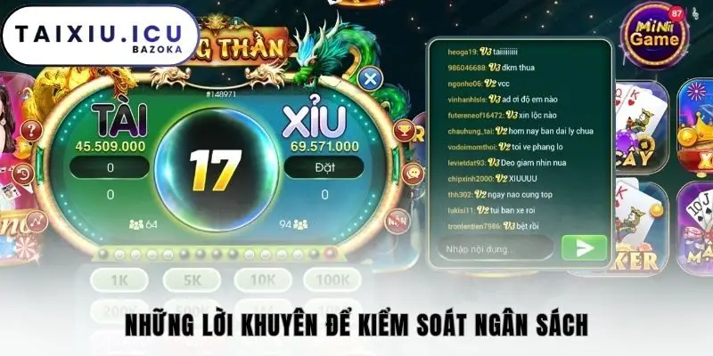 Những lời khuyên để kiểm soát ngân sách